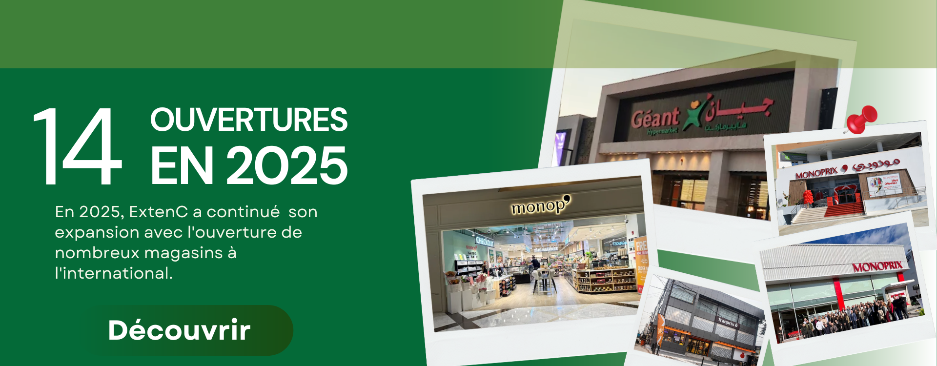 Ouvertures magasins Groupe Casino 2025